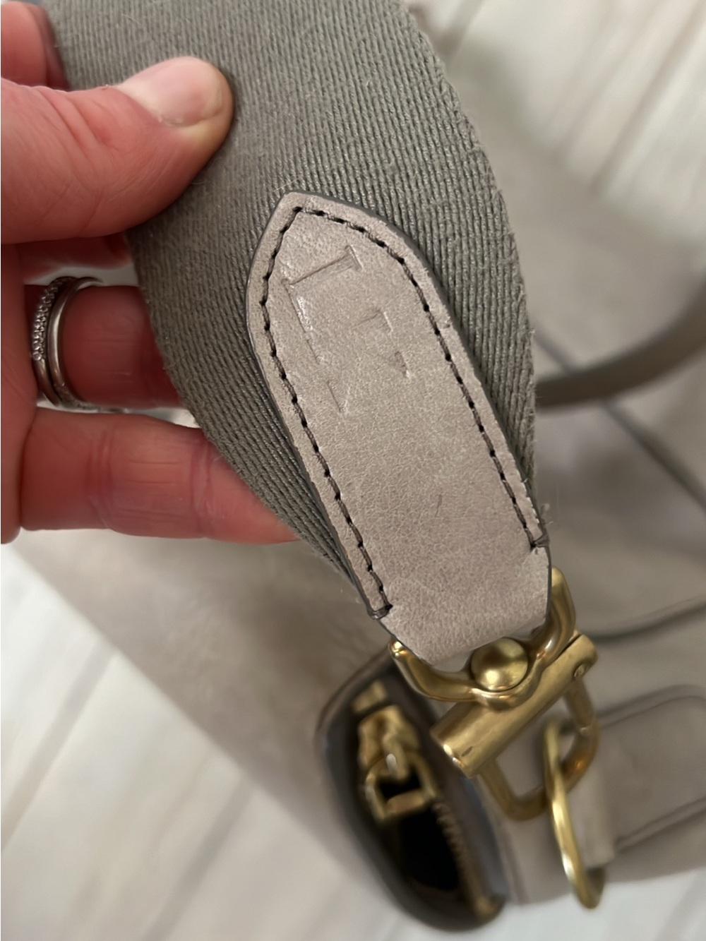 Shinola Gray Leather Convertible Pocket Backpack - Picture 2 of 7